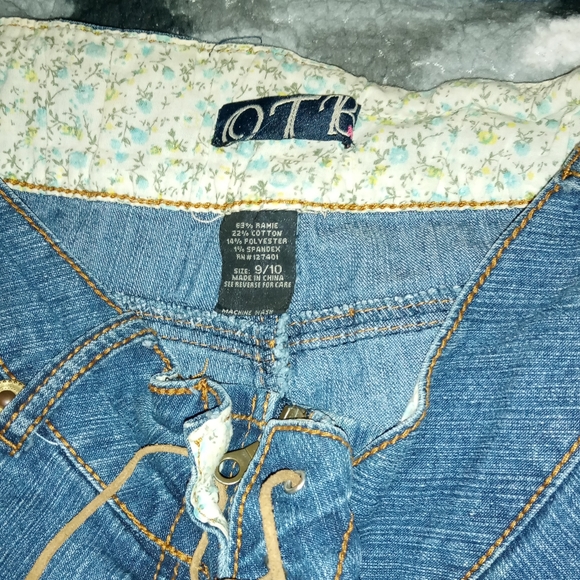 OTB Blue Jean Shorts Sz 9/10 - Picture 2 of 5